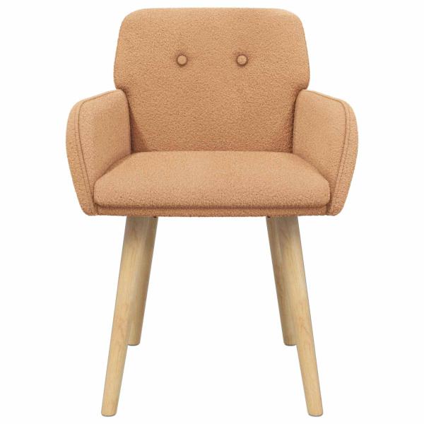 Esszimmerstühle 2 stk. Bouclé Beige 59 x 56,5 x 85 cm
