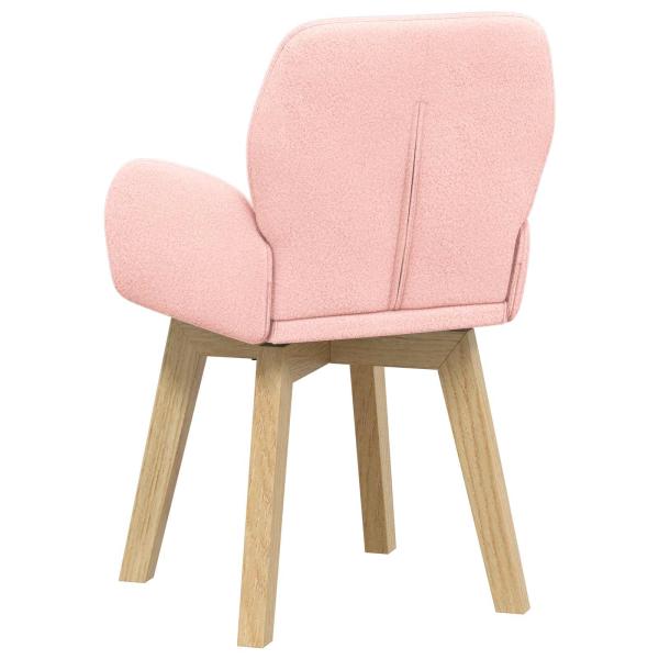 Drehstuhl Esszimmer 2 Stk. Bouclé Rosa 54 x 58 x 87 cm