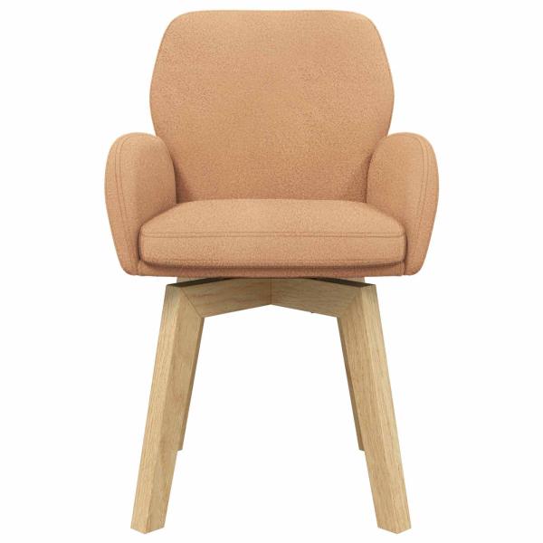 Drehstuhl Esszimmer 2 stk. Bouclé Beige 54 x 58 x 87 cm