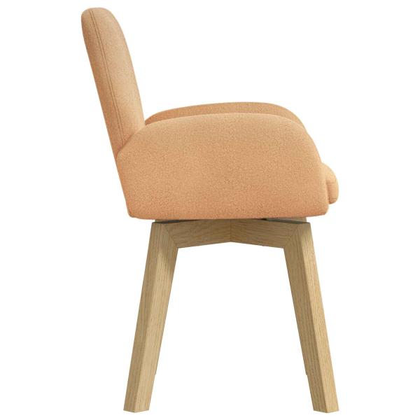 Drehstuhl Esszimmer 2 stk. Bouclé Beige 54 x 58 x 87 cm