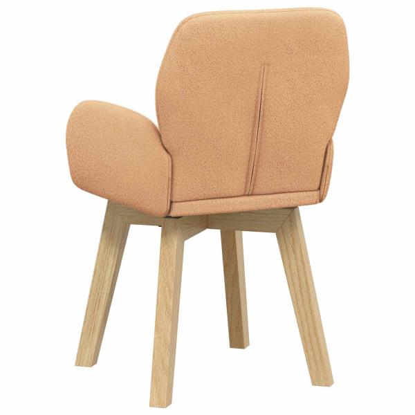 Drehstuhl Esszimmer 2 stk. Bouclé Beige 54 x 58 x 87 cm
