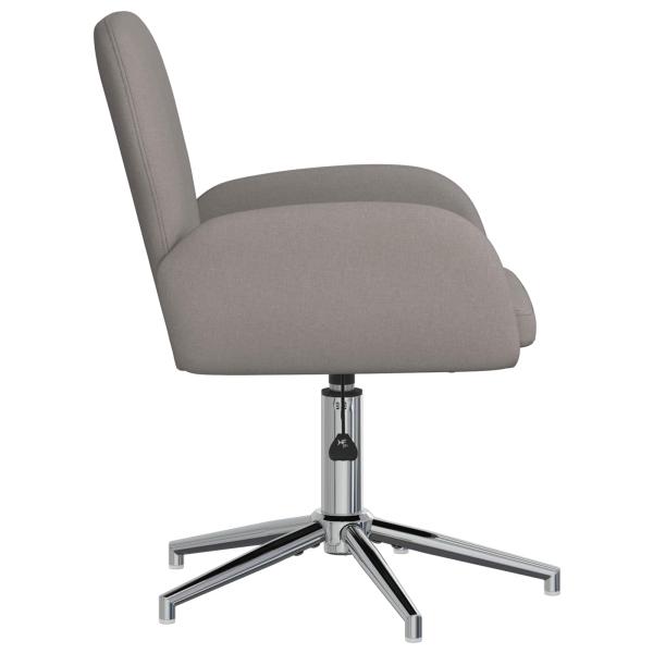 Drehstuhl 54 x 58 x 90 cm Taupe Stoff