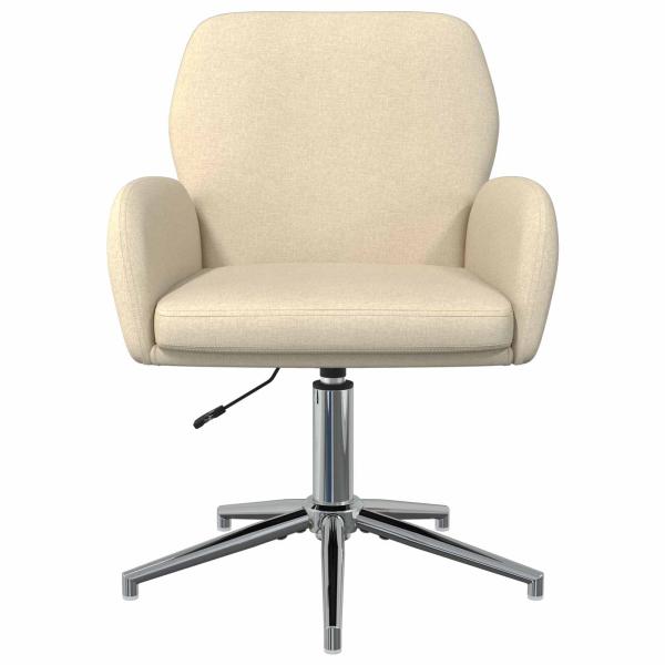 Drehstuhl 54 x 58 x 90 cm Creme Stoff