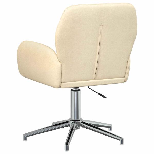 Drehstuhl 54 x 58 x 90 cm Creme Stoff