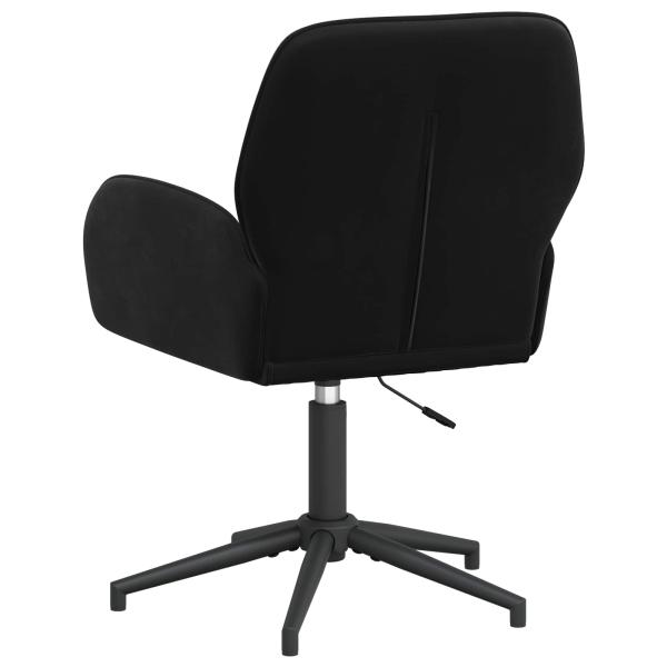 Drehstuhl 54 x 55 x 90 cm Schwarz Samt