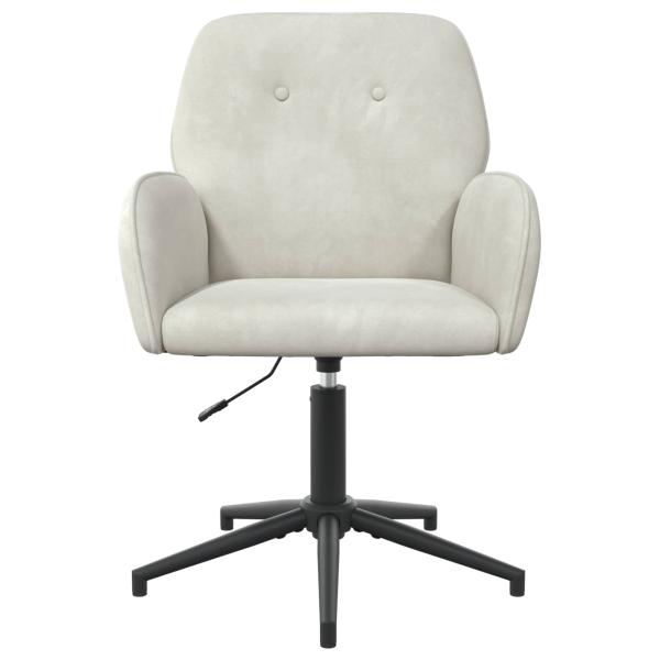 Drehstuhl 54 x 55 x 90 cm Creme Samt