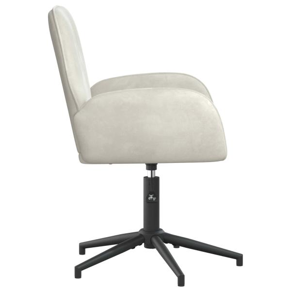 Drehstuhl 54 x 55 x 90 cm Creme Samt