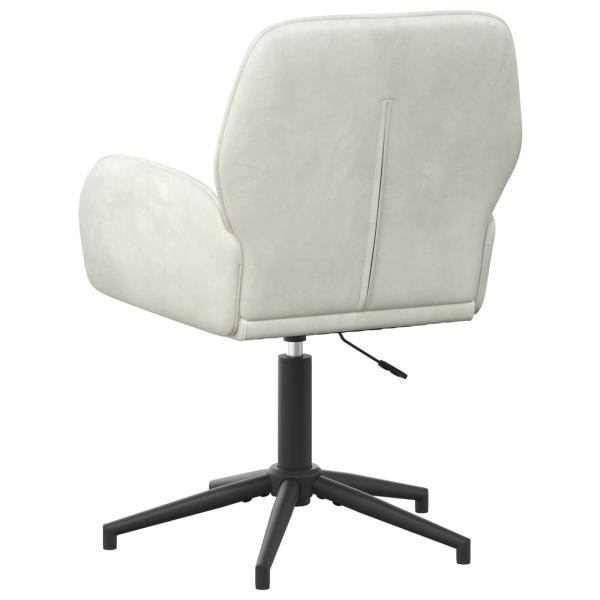 Drehstuhl 54 x 55 x 90 cm Creme Samt