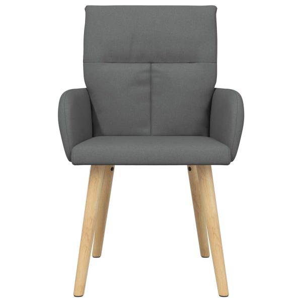 Esszimmerstühle 2 Stk. Stoff Dunkelgrau 60 x 56 x 96 cm