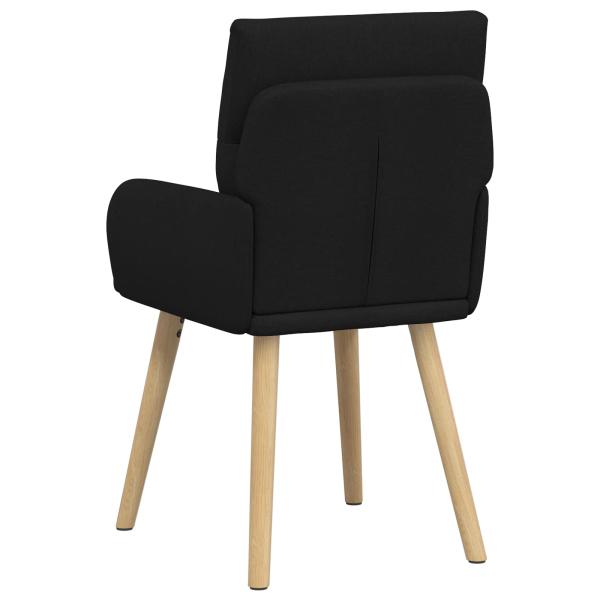Esszimmerstühle 2 Stk. Stoff Schwarz 60 x 56 x 96 cm