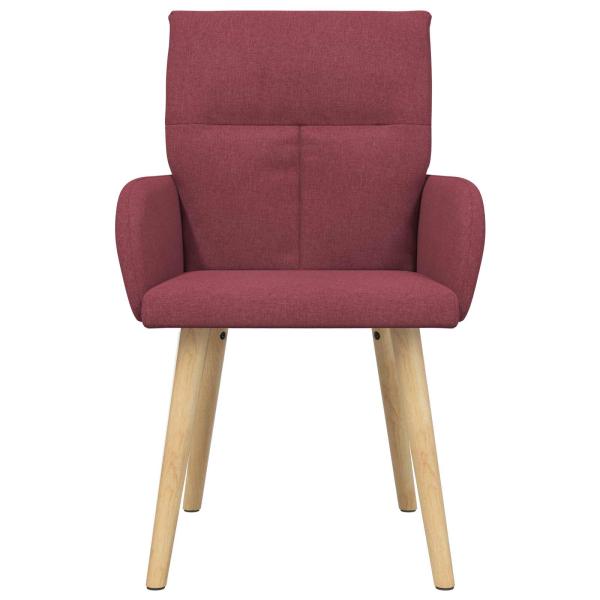 Esszimmerstühle 2 Stk. Stoff Weinrot 60 x 56 x 96 cm