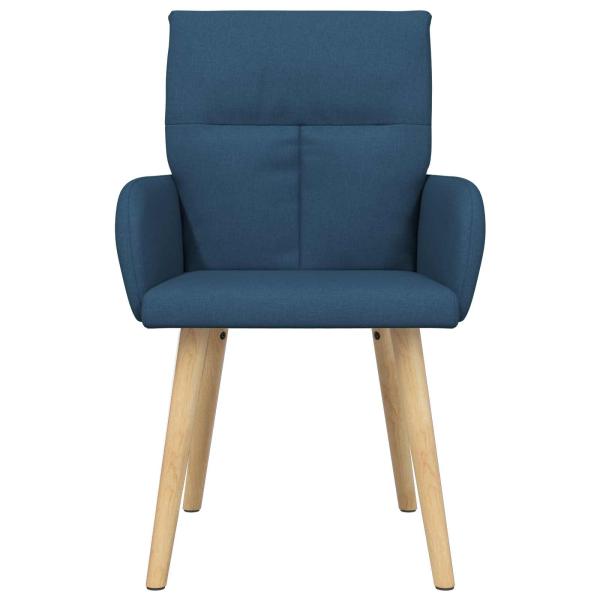 Esszimmerstühle 2 Stk. Stoff Blau 60 x 56 x 96 cm
