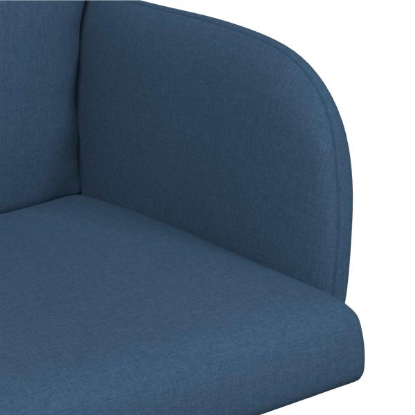 Esszimmerstühle 2 Stk. Stoff Blau 60 x 56 x 96 cm