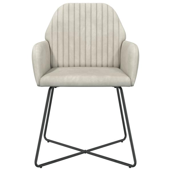 Esszimmerstühle 2 Stk. Samt Creme 55 x 50 x 84 cm