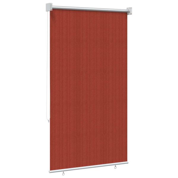 Außenrollo 90% UV-Block Terrakotta 80 x 140 cm HDPE