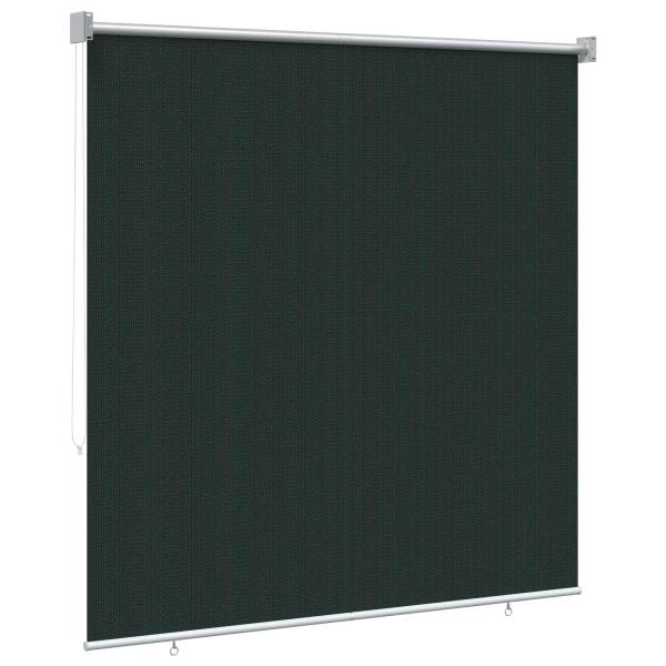 Außenrollo 90% UV-Block Dunkelgrün 140 x 140 cm HDPE