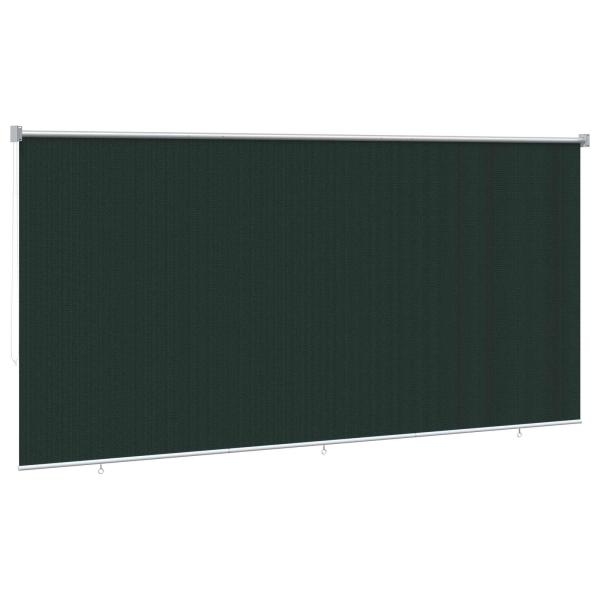 Außenrollo 90% UV-Block Dunkelgrün 400 x 140 cm HDPE