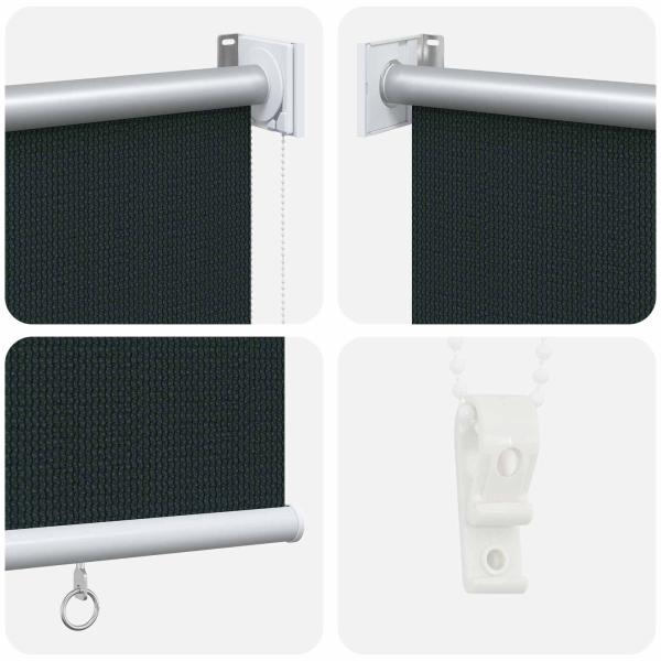 Außenrollo 90% UV-Block Dunkelgrün 80 x 230 cm HDPE