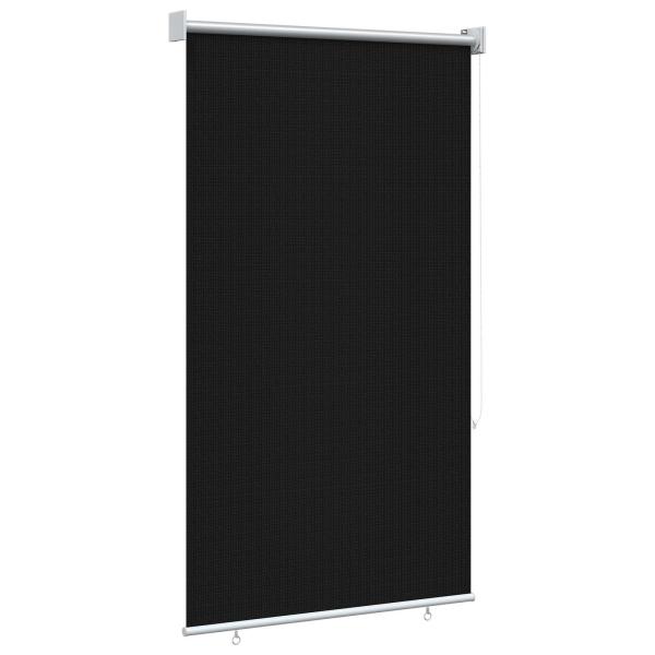 Außenrollo 90% UV-Block Schwarz 80 x 140 cm HDPE
