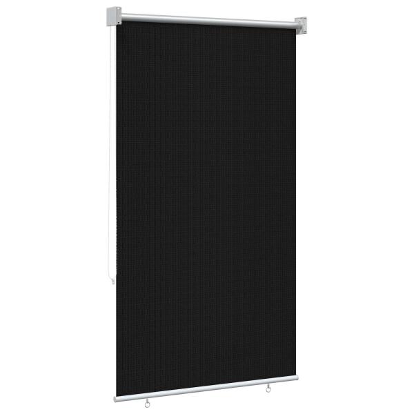 Außenrollo 90% UV-Block Schwarz 80 x 140 cm HDPE