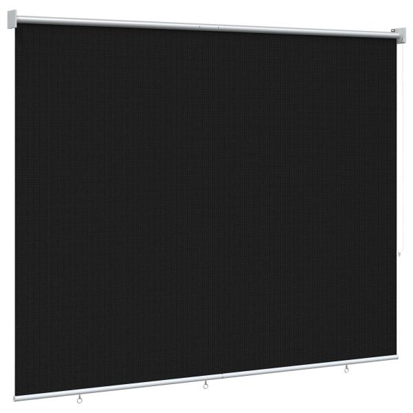 Außenrollo 90% UV-Block Schwarz 200 x 140 cm HDPE