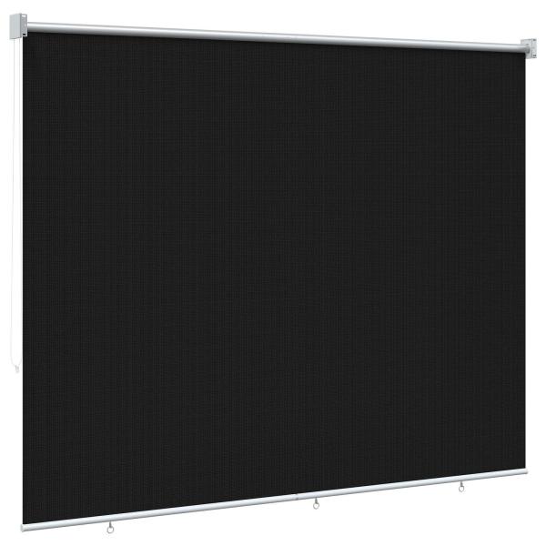 Außenrollo 90% UV-Block Schwarz 200 x 140 cm HDPE