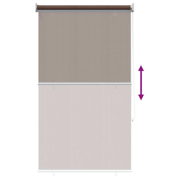Außenrollo 90% UV-Block Taupe 60 x 140 cm HDPE