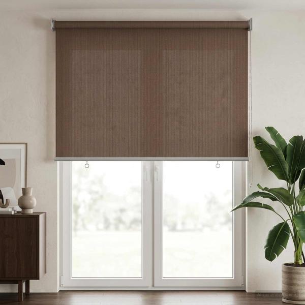 ARDEBO.de - Außenrollo 90% UV-Block Taupe 60 x 230 cm HDPE