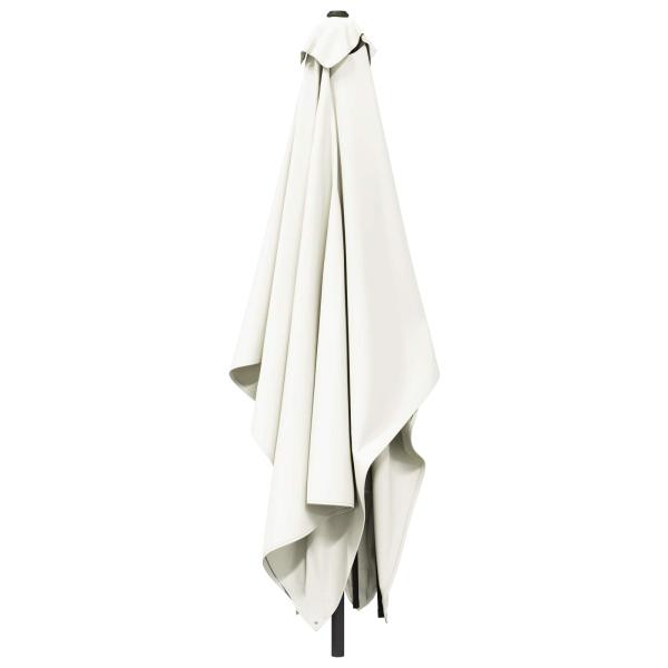 Gartensonnenschirm 200 x 300 cm Polyester Rechtwinklig Creme