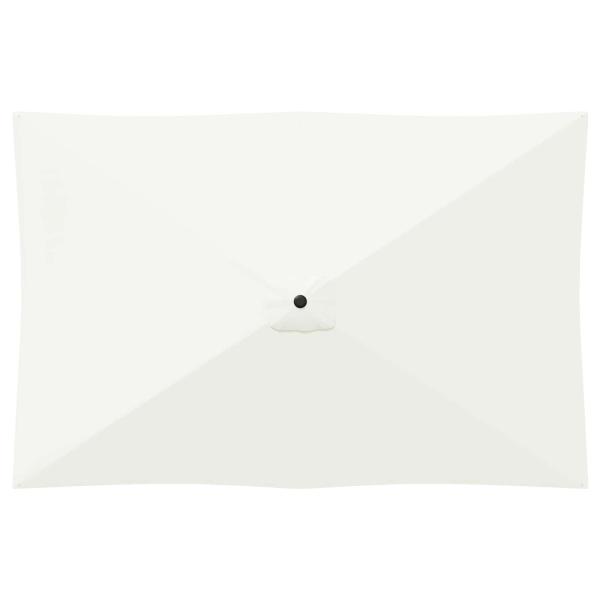 Gartensonnenschirm 200 x 300 cm Polyester Rechtwinklig Creme