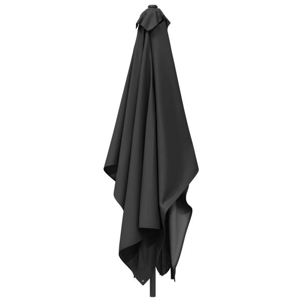 Gartensonnenschirm Rechteckig 2 x 3 m Polyester Anthrazit