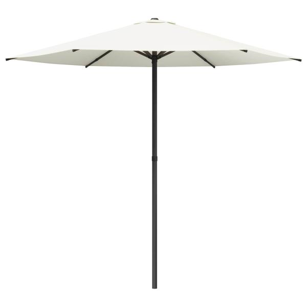 Gartensonnenschirm 230 x 230 cm Polyester Rechtwinklig Creme