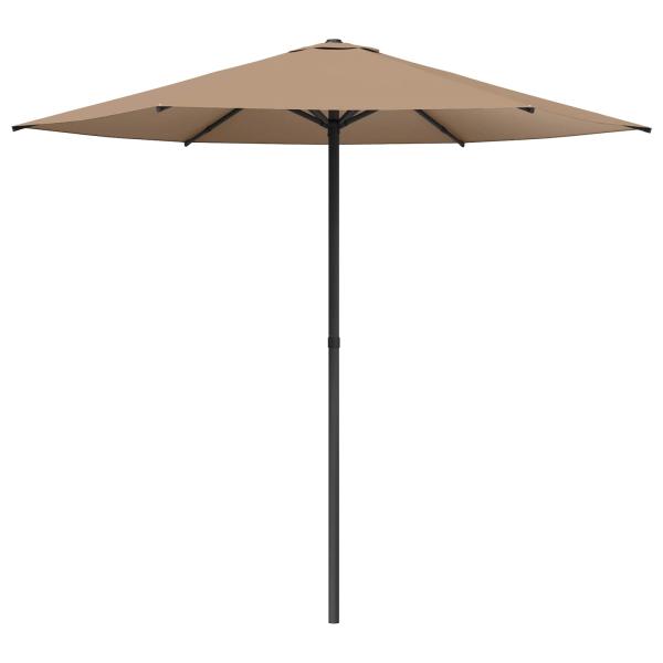 Gartensonnenschirm 230 x 230 cm Polyester Rechteckig Taupe