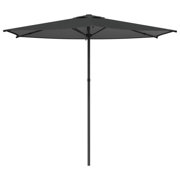 Gartensonnenschirm Rechteckig 2,7 x 2,7 m Polyester Anthrazit