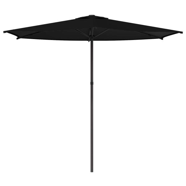 Gartensonnenschirm 270 x 270 cm Polyester Rechtwinklig Schwarz