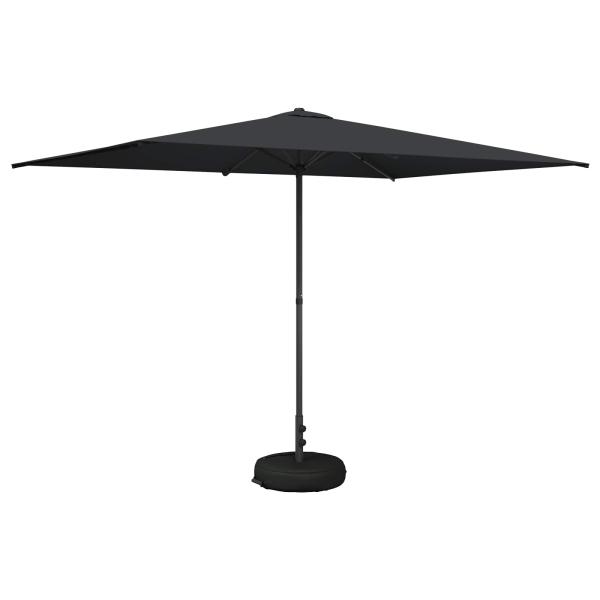 Garten-Schirm mit Fuß 200 x 300 cm Polyester Rechtwinklig