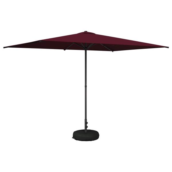 Garten-Schirm mit Fuß 200 x 300 cm Polyester Rechtwinklig