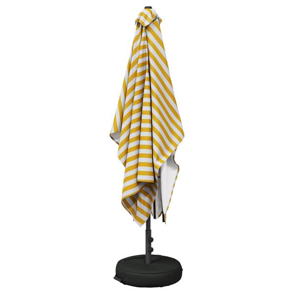 Garten-Schirm mit Fuß 200 x 300 cm Polyester Rechtwinklig