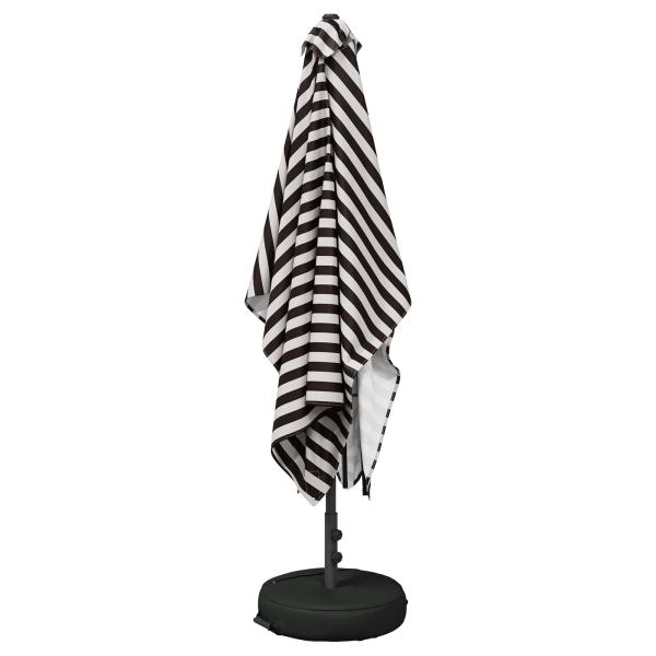 Garten-Schirm mit Fuß 200 x 300 cm Polyester Rechtwinklig