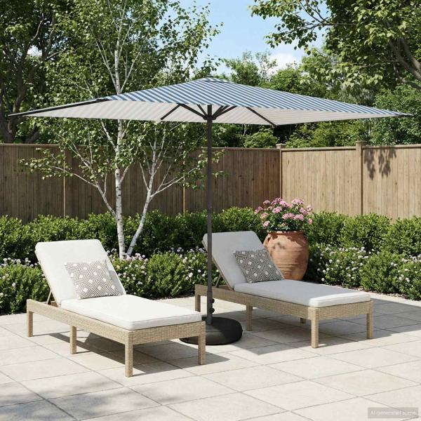 ARDEBO.de - Garten-Schirm mit Fuß 200 x 300 cm Polyester Rechtwinklig