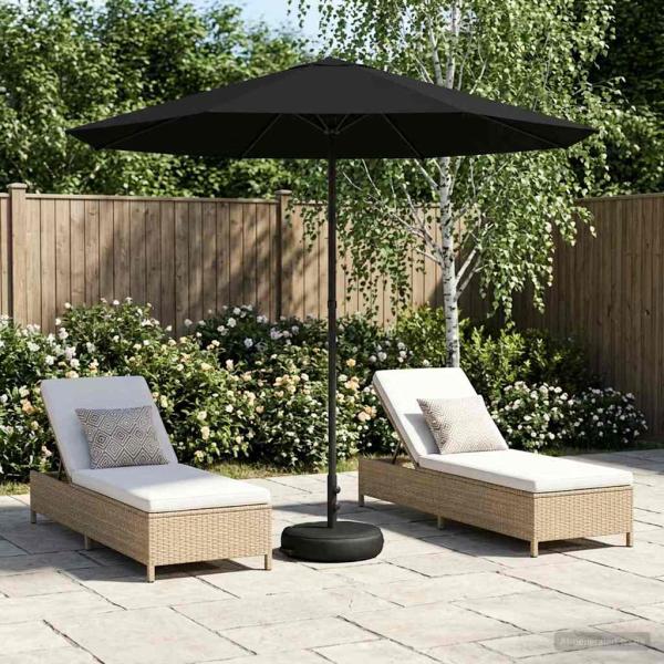 ARDEBO.de - Garten-Schirm mit Fuß 230 x 230 cm Polyester Rechtwinklig