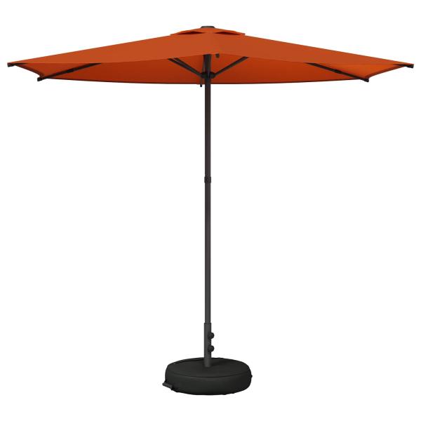 Garten-Schirm mit Fuß 270 x 270 cm Polyester Rechtwinklig
