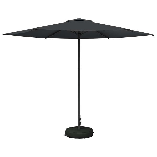 Garten-Schirm mit Fuß 300 x 300 cm Polyester Rechtwinklig