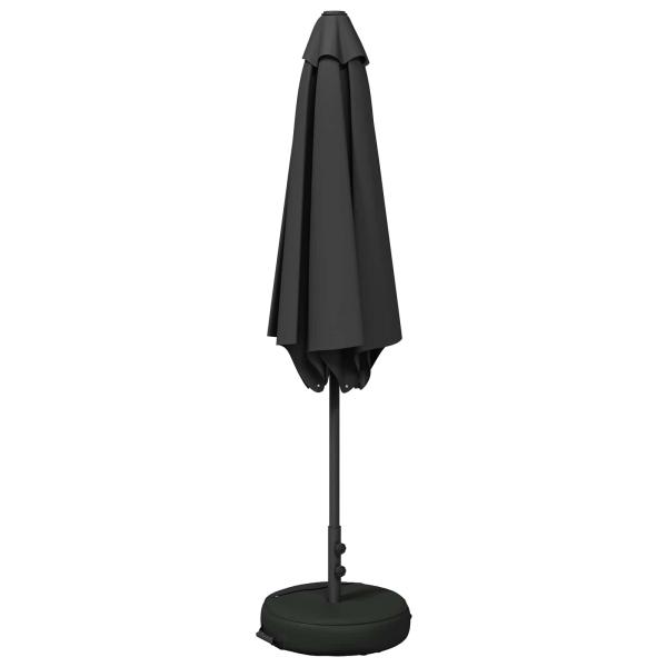 Garten-Schirm mit Fuß 300 x 300 cm Polyester Rechtwinklig
