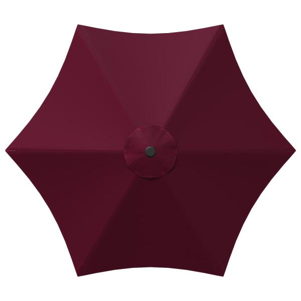 Garten-Schirm mit Fuß 300 x 300 cm Polyester Rechtwinklig