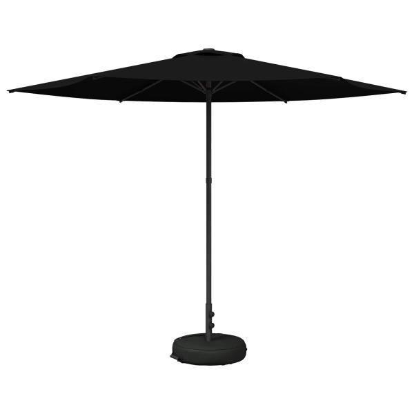 Garten-Schirm mit Fuß 300 x 300 cm Polyester Rechtwinklig