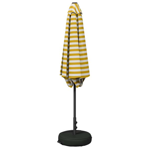 Garten-Schirm mit Fuß 300 x 300 cm Polyester Rechtwinklig