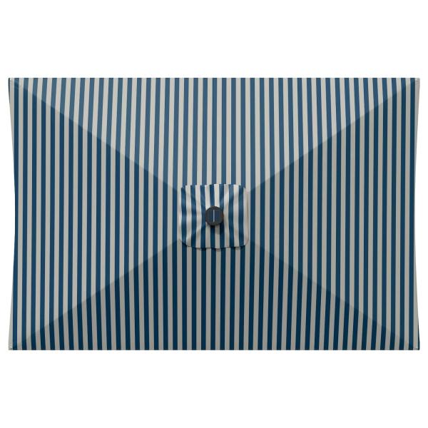 Gartenparasol mit LED-Lichtern und Sockel 200 x 300 cm