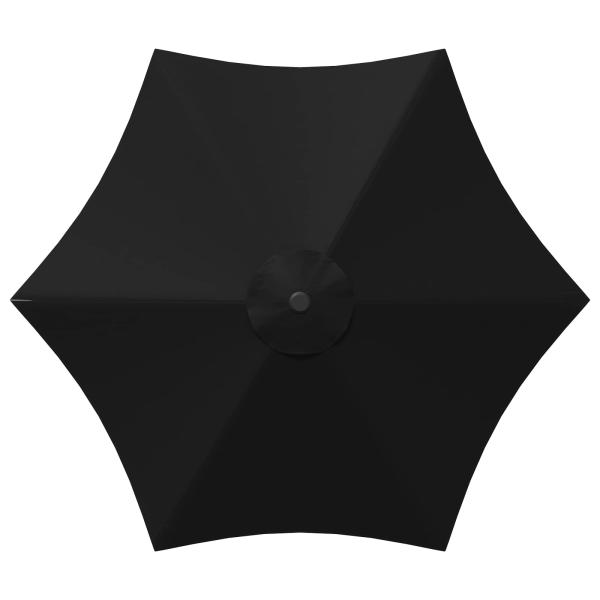 Gartenparasol mit LED-Lichtern und Sockel 230 x 230 cm