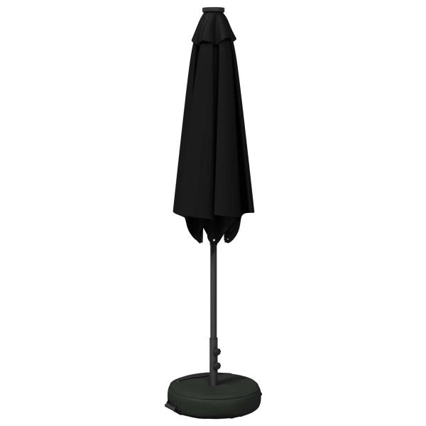 Gartenparasol mit LED-Lichtern und Sockel 270 x 270 cm